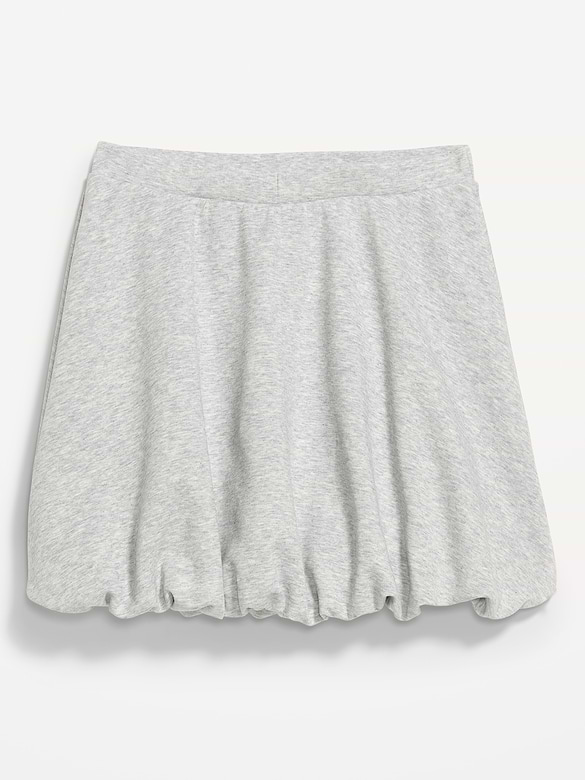 Dynamic Fleece Bubble-Hem Skirt