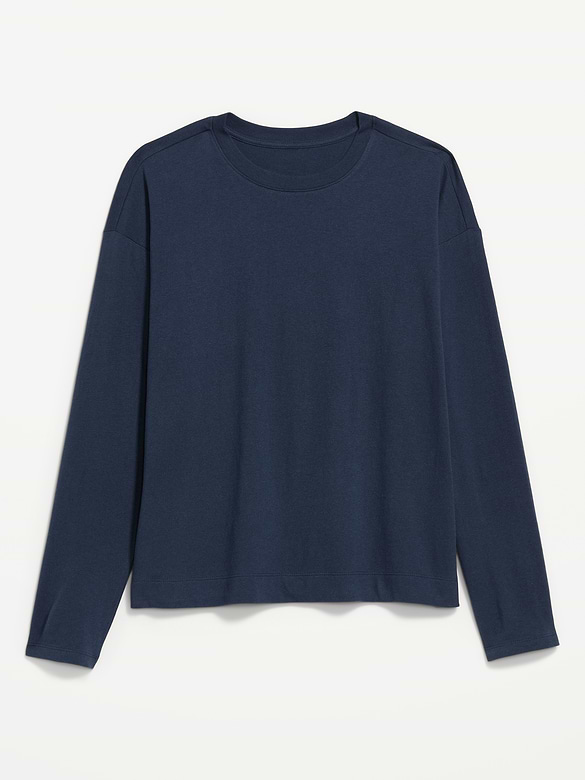 Vintage Long-Sleeve Crew-Neck T-Shirt