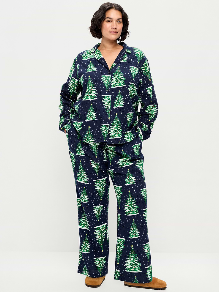 Image 7 de 8, Pyjama en flanelle à motif pour femme