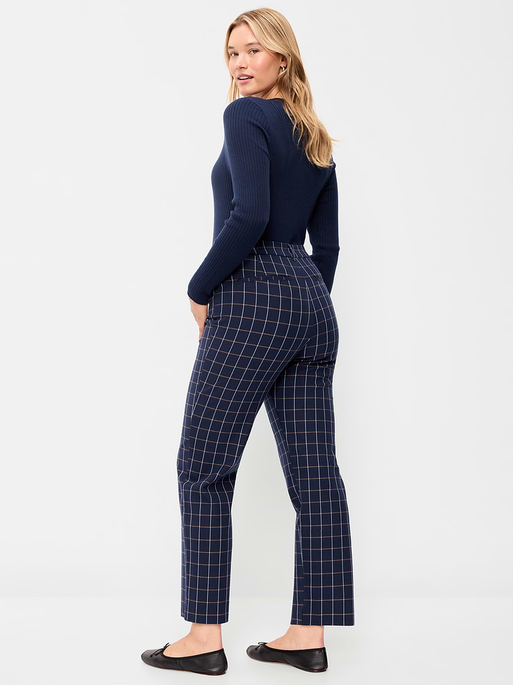 Image 7 of 9, High-Waisted Pixie Straight Pants