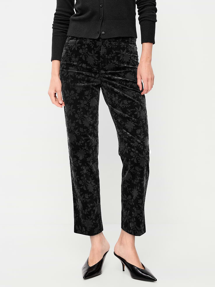 Image 2 of 9, High-Waisted Pixie Straight Pants