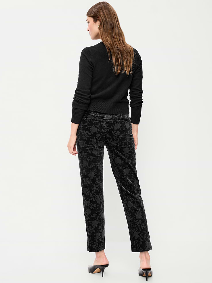 Image 3 of 9, High-Waisted Pixie Straight Pants