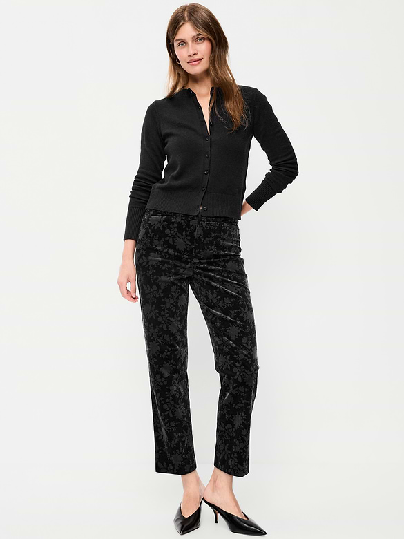 High-Waisted Pixie Straight Pants