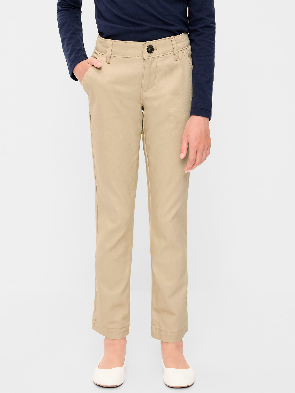 L'image numéro 1 présente Pantalon d’uniforme à coupe ajustée pour fille