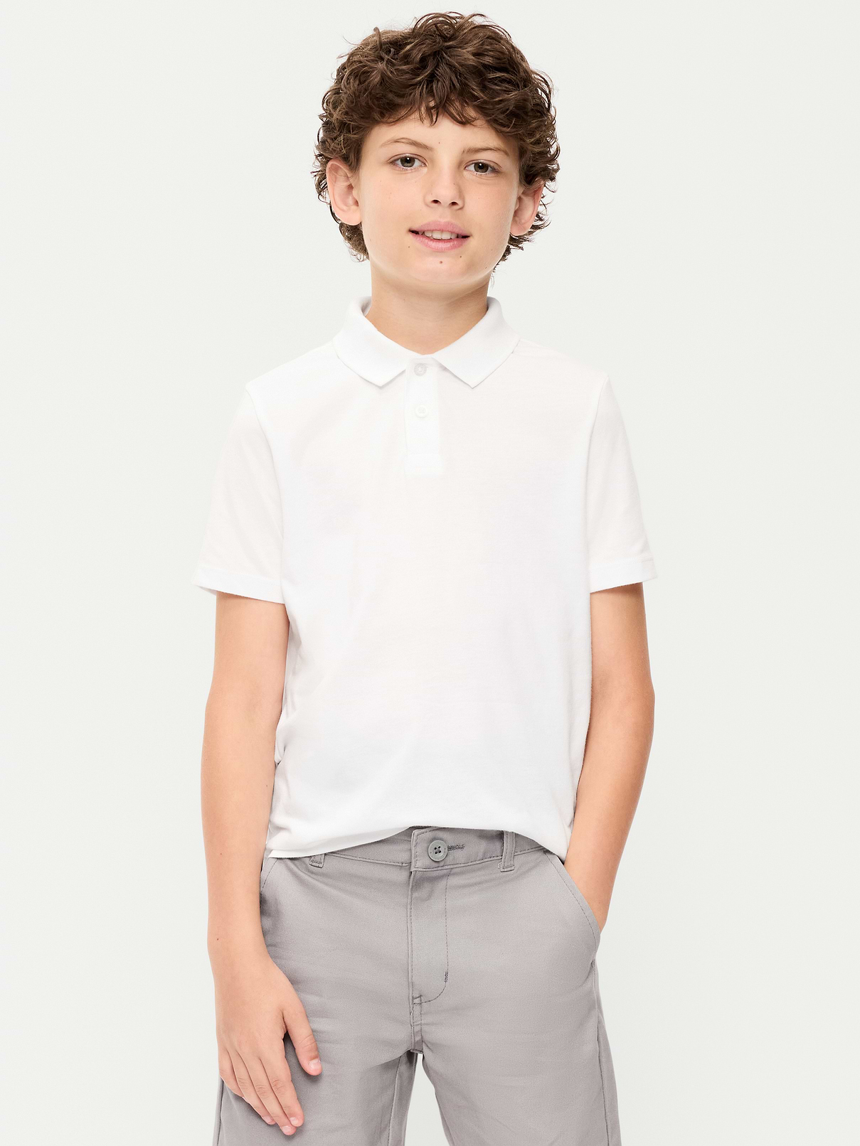 L'image numéro 1 présente Polo d’uniforme scolaire en jersey pour Garçon