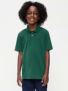Image number 1 showing, School Uniform Jersey Polo Shirt for Boys