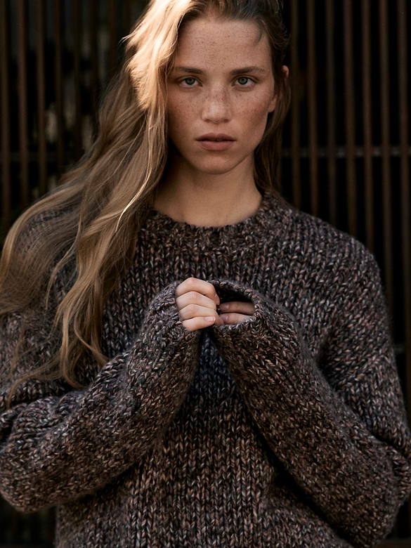 Merino-Cashmere Crew-Neck Sweater