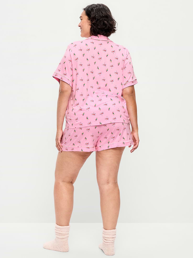 Image 8 of 8, Sunday Sleep Knit Jersey Short Set