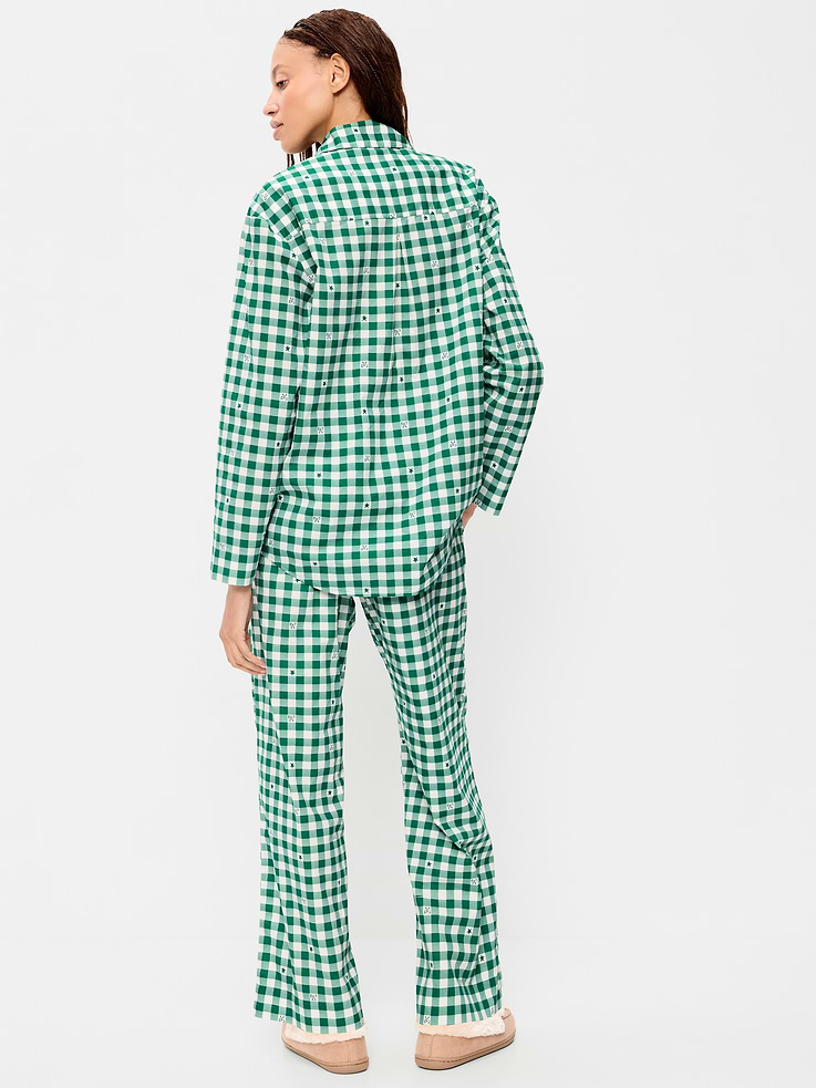 Image 2 of 7, Poplin Pajama Pant Set