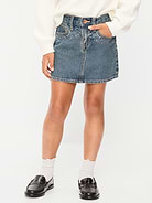Image 1 of 5, interior adjustable waistband, snap-button closure in sizes 5-8, regular button closure in sizes 10-20, zip fly, scoop pockets and coin pocket in front, patch pockets in back, rhinestone embellishments at front, Product #1183733