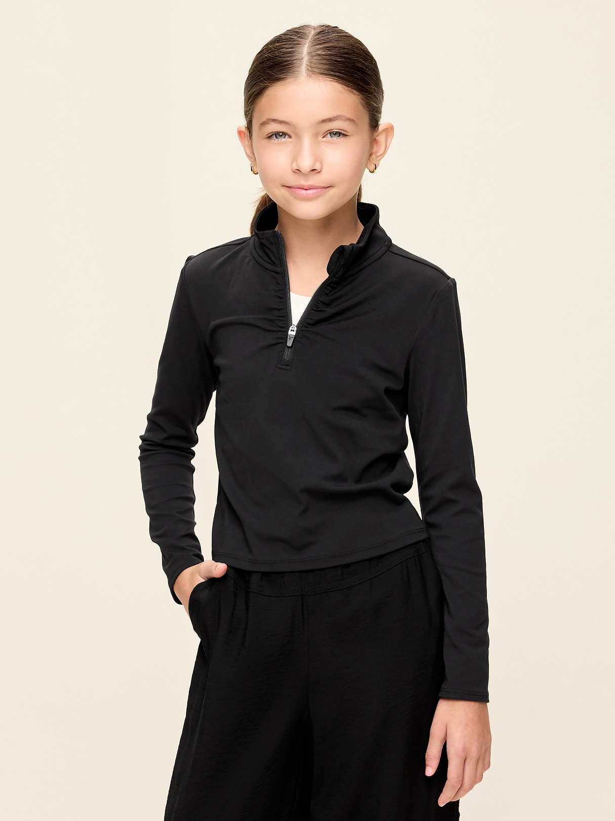 StudioSmooth Half-Zip Performance Top for Girls | Old Navy