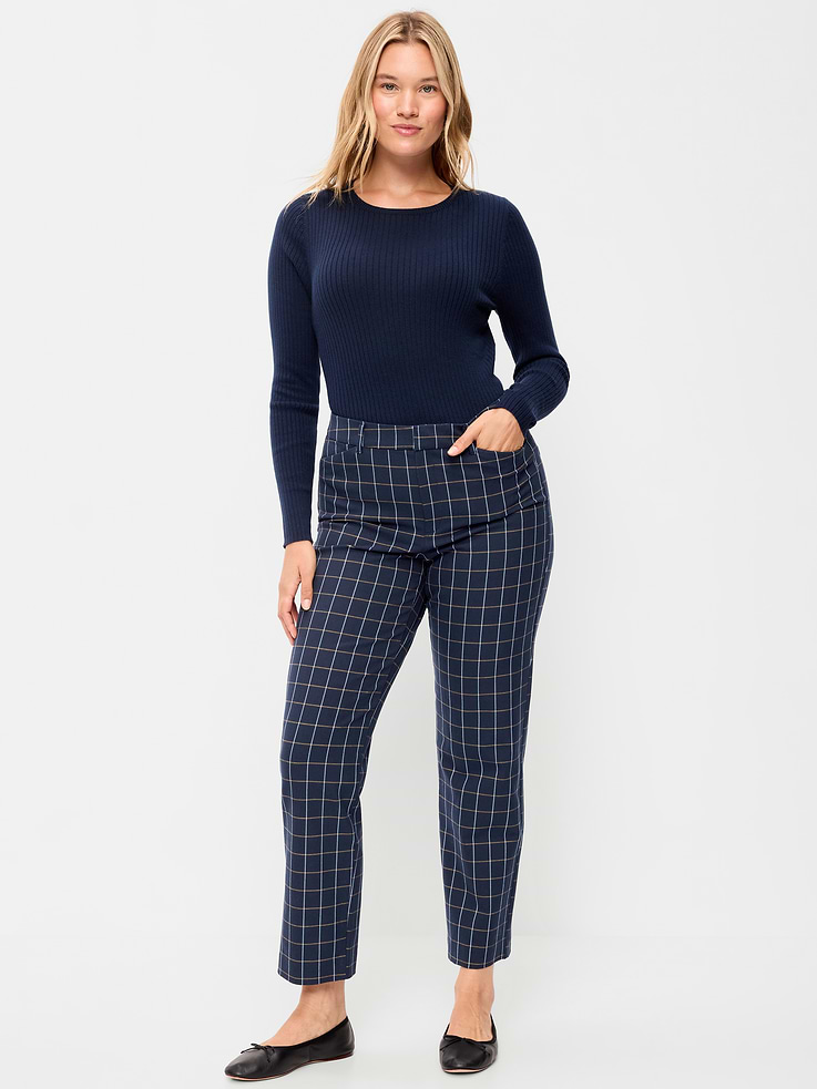 Image 6 of 9, High-Waisted Pixie Straight Pants