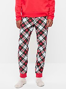 L'image numéro 1 présente Pantalon de pyjama style jogging en flanelle pour homme