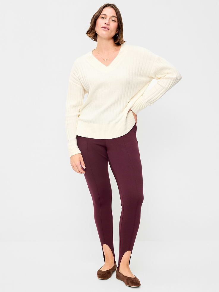 Image 5 of 8, High-Waisted Stirrup Leggings for Women