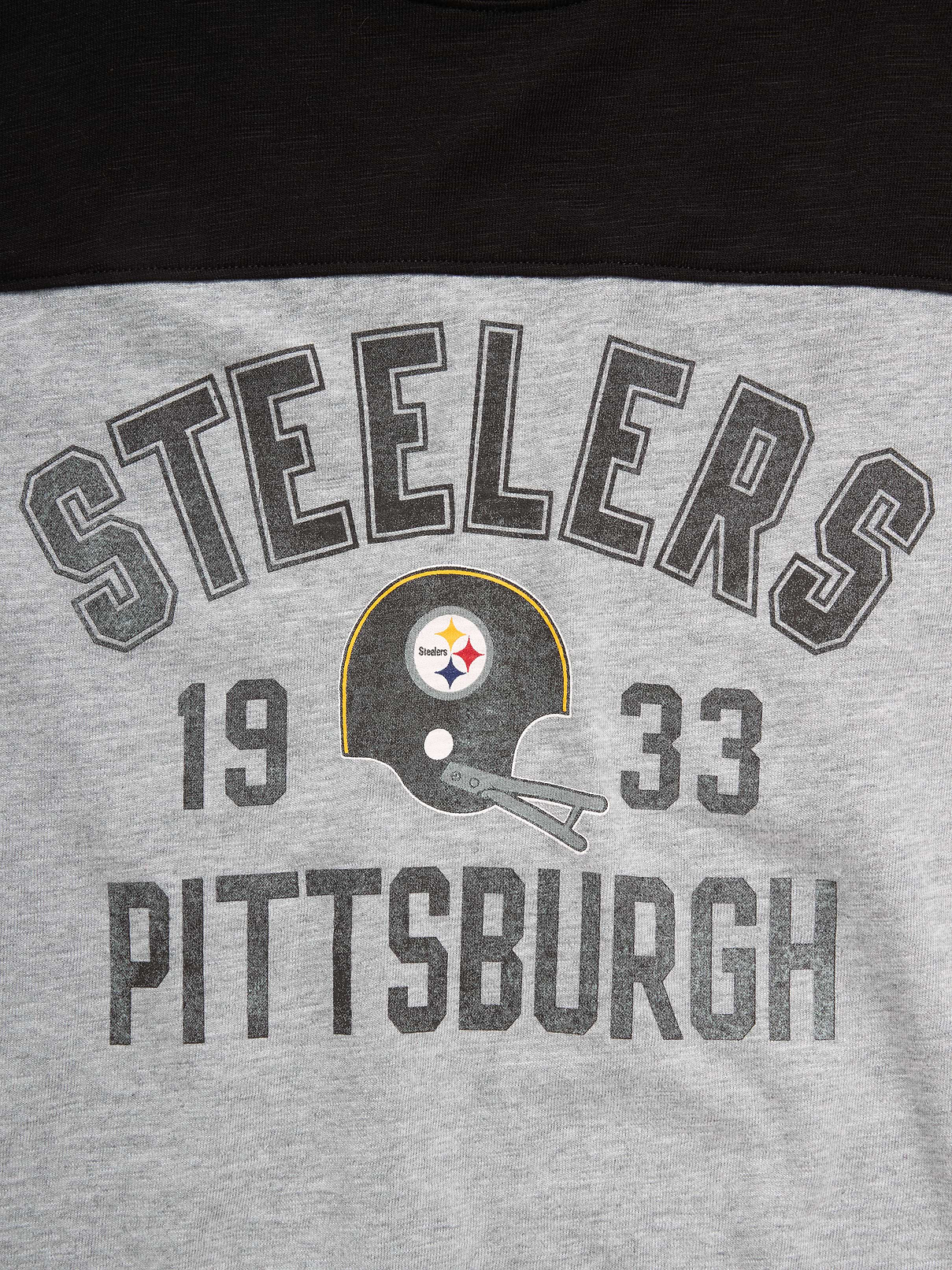Image number 3 showing, Pittsburgh Steelers Long-Sleeve Oversized Graphic Football T-Shirt for Boys