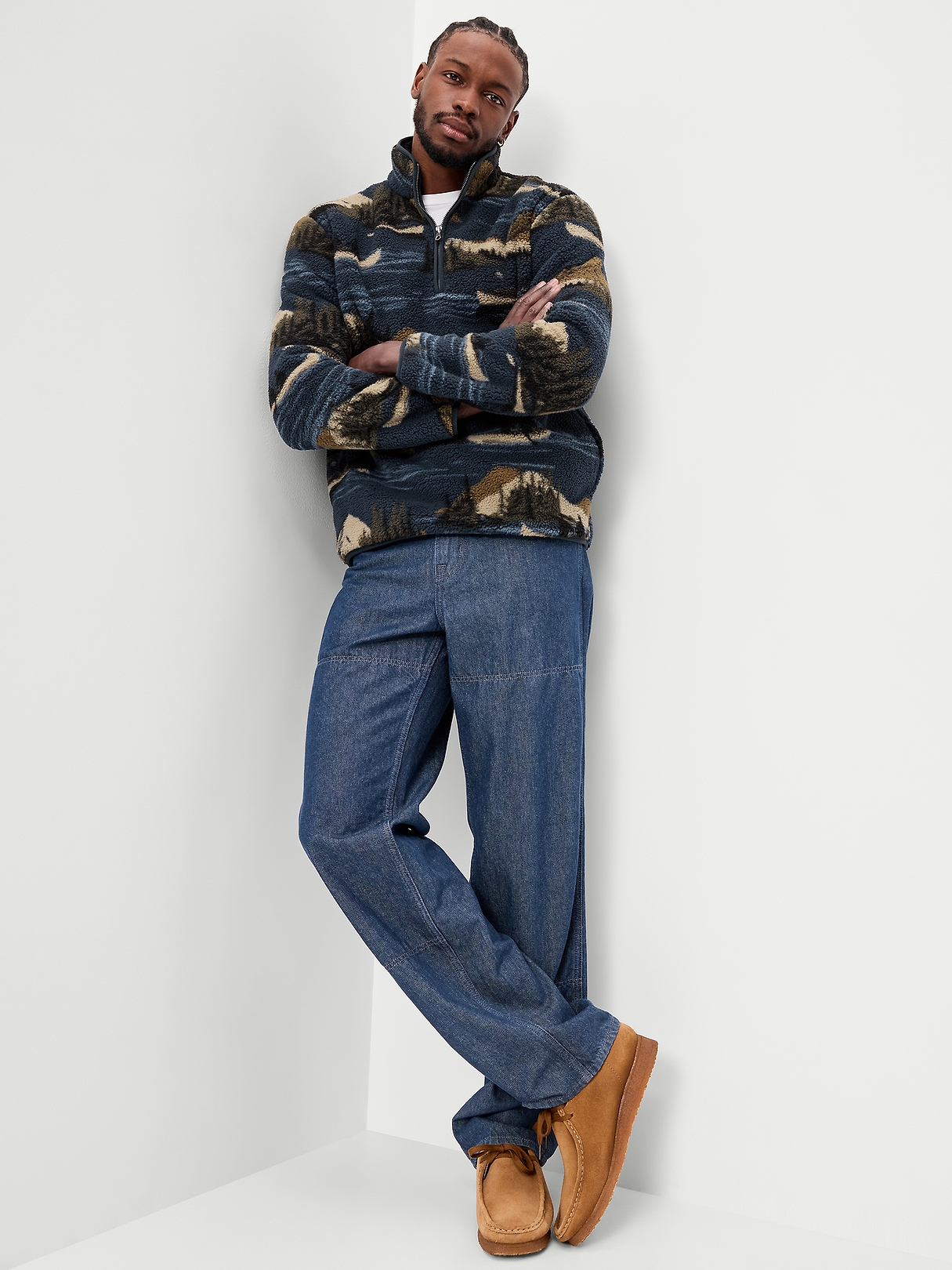 Sherpa Quarter Zip | Old Navy