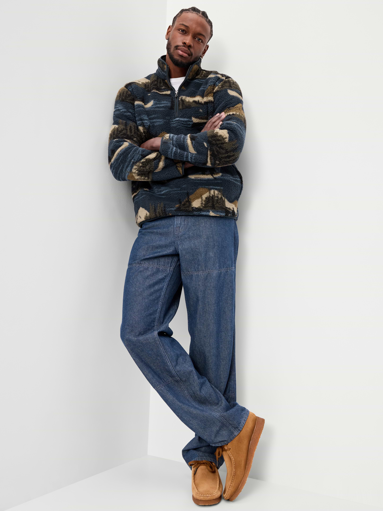 Sherpa Quarter Zip | Old Navy