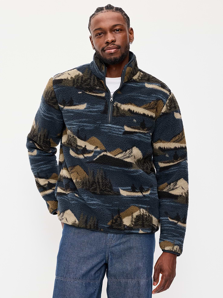 Image 1 of 4, mock neck, long sleeves, on-seam pockets, pullover style, Product #906164