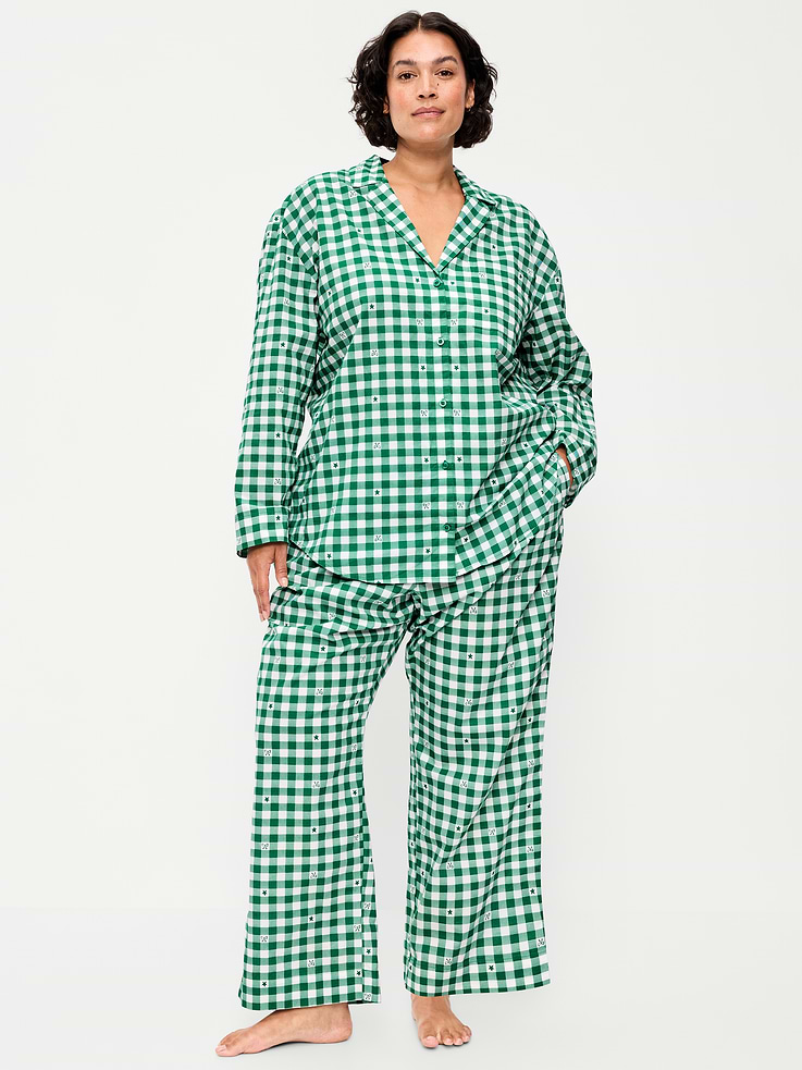 Image 6 of 7, Poplin Pajama Pant Set