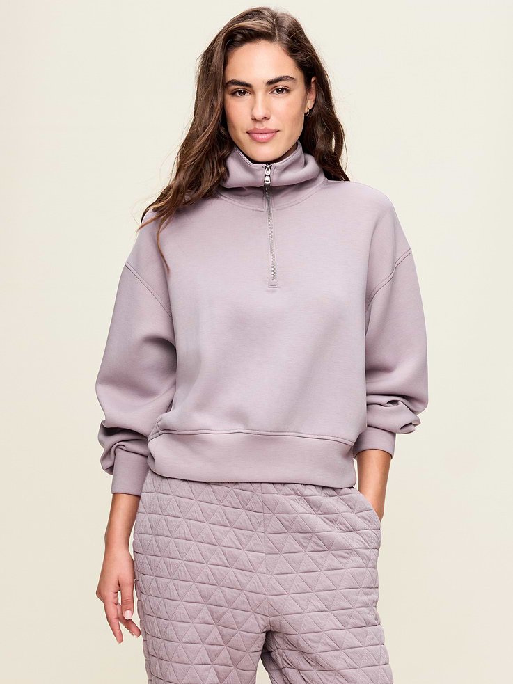 Image 6 of 8, Bounce Fleece Half-Zip Pullover Sweatshirt