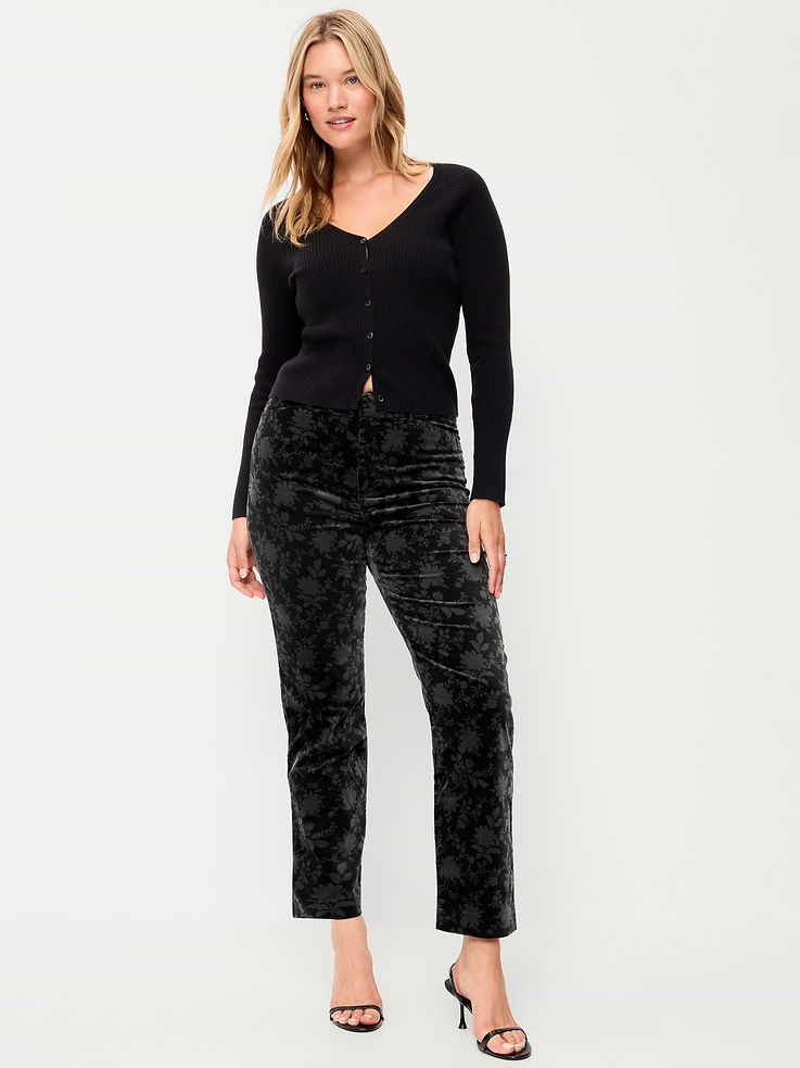 Image 6 of 9, High-Waisted Pixie Straight Pants