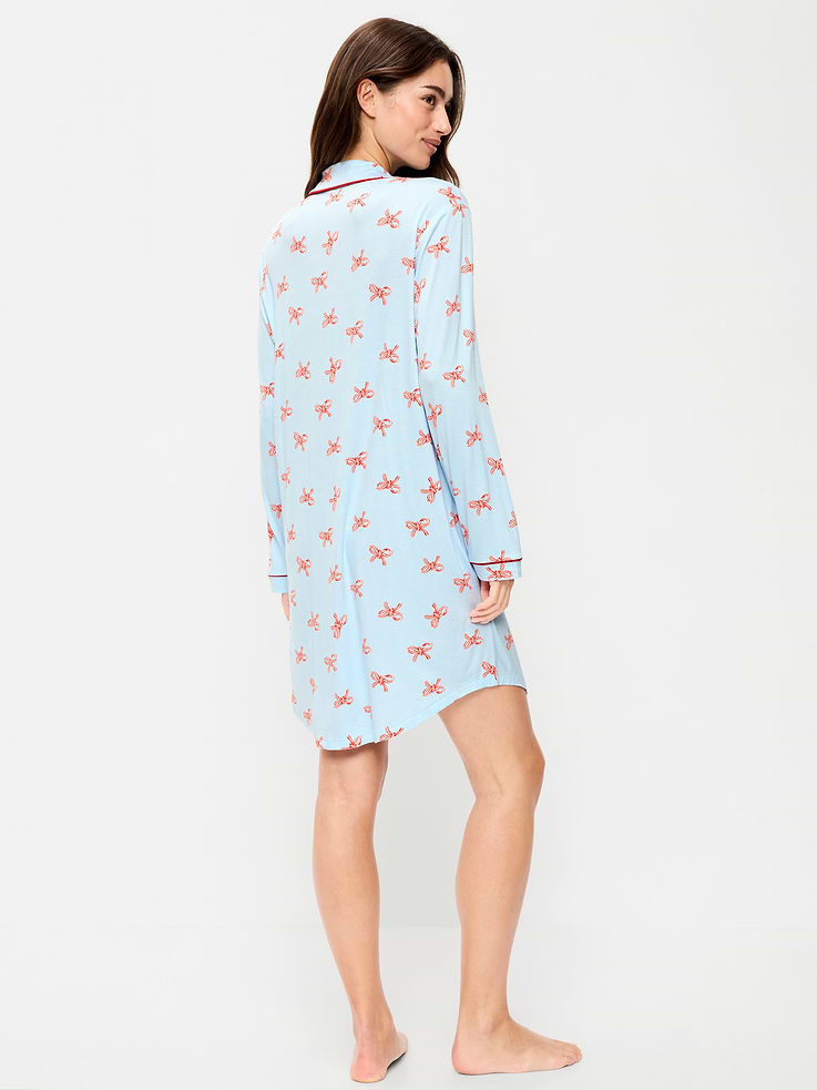 Image 2 of 7, Knit Jersey Sleep Dress