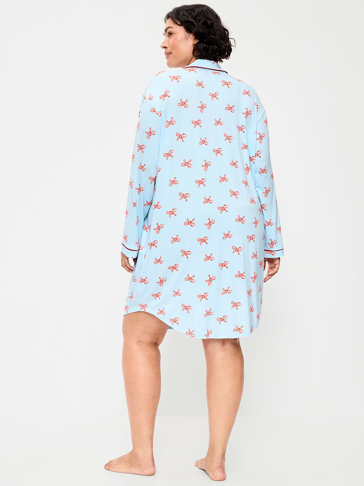 Image 7 of 7, Knit Jersey Sleep Dress