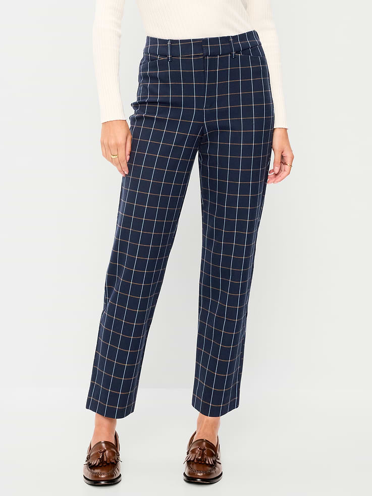 Image 2 of 9, High-Waisted Pixie Straight Pants