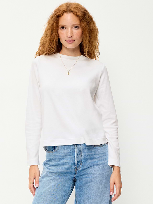 Heavyweight Long-Sleeve Crew-Neck T-Shirt