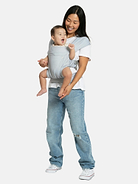 Image 1 of 6, The babyGap Legacy Baby Carrier effortlessly merges the coziness of a soft wrap with the simplicity of a carrier., The ultimate solution for hands-free baby carrying, this carrier features a supportive waistbelt and spreadable cross straps to ensure parent comfort., The carrier supports 3 positions: inward newborn, inward infant and outward infant., A detachable sleeping hood with Brannan Bear-inspired details that makes it uniquely babyGap., Convenient front pocket for easy storage of your essentials., Adjustable head support allows newborn use without additional insert needed., Ergonomic and hip healthy “M” seat position when facing in is ideal for babies., Easy to clean, machine washable design, machine wash cold, dry flat.