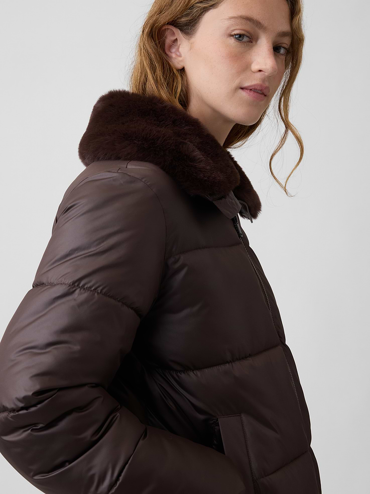 Image 4 of 5, Relaxed Quilted Puffer Jacket