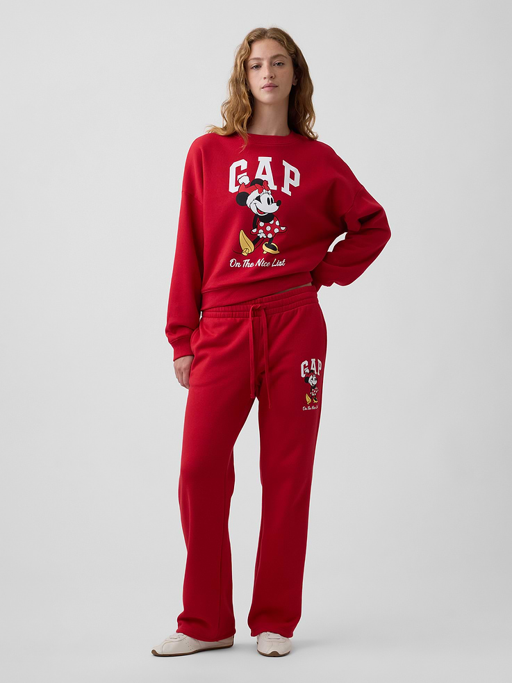 Image 3 of 5, Gap × Disney Minnie Mouse Relaxed Wedge Logo Sweatshirt