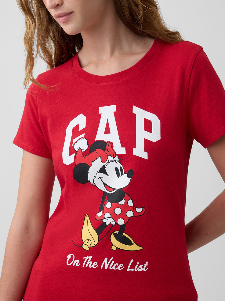 Image 4 of 5, Gap × Disney Minnie Mouse Logo T-Shirt