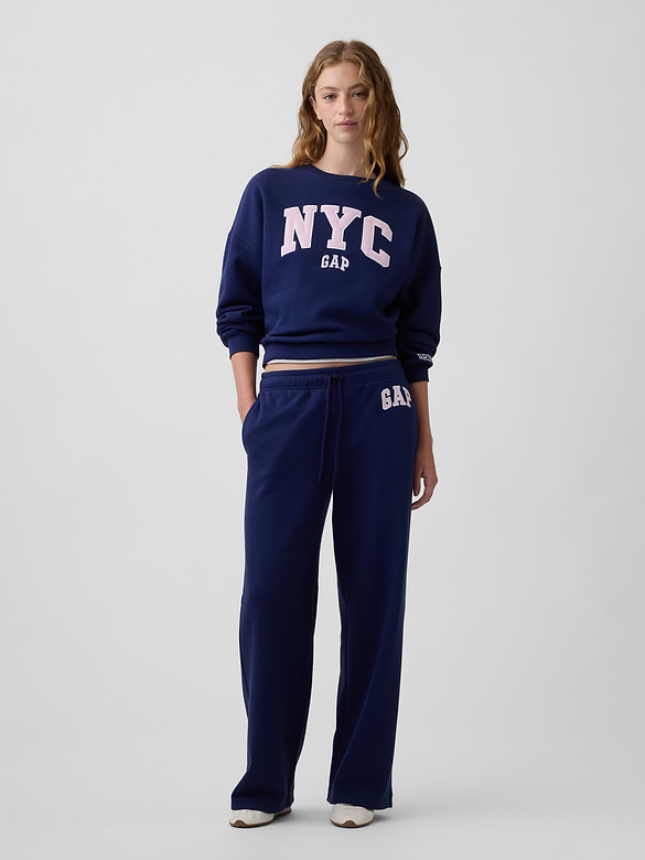 Gap Graphic Relaxed Straight-Leg Sweatpants