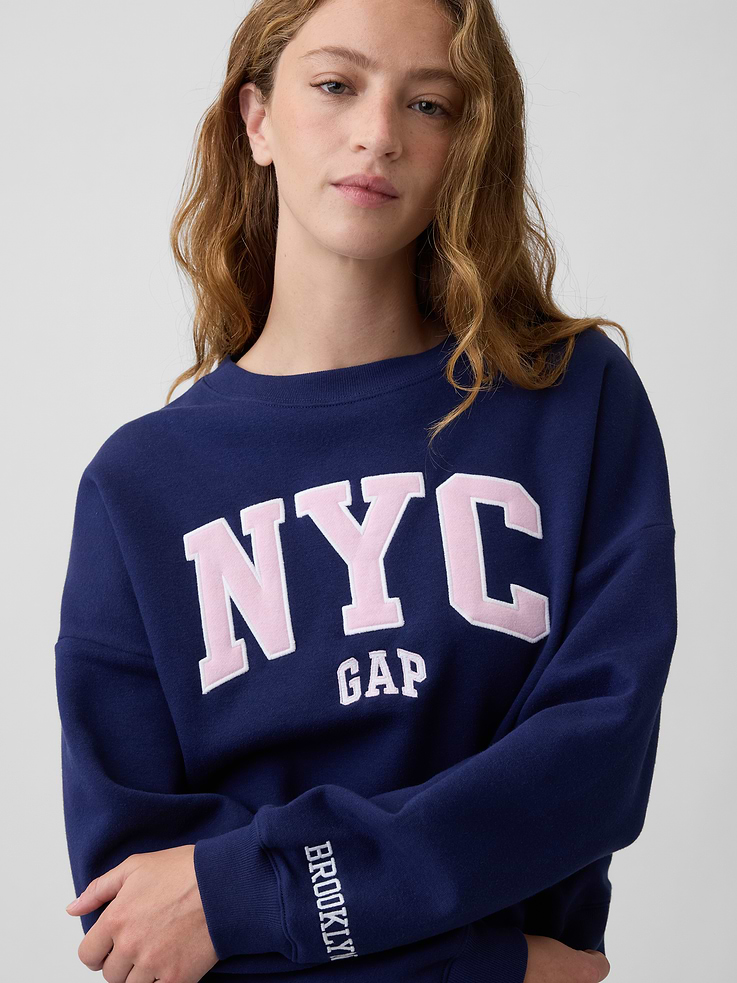 Image 4 of 5, Oversized Wedge Crewneck Sweatshirt
