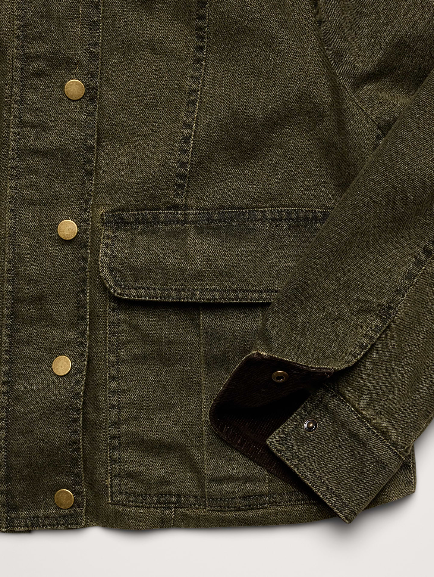 Image 7 de 7, Veste trapèze en denim