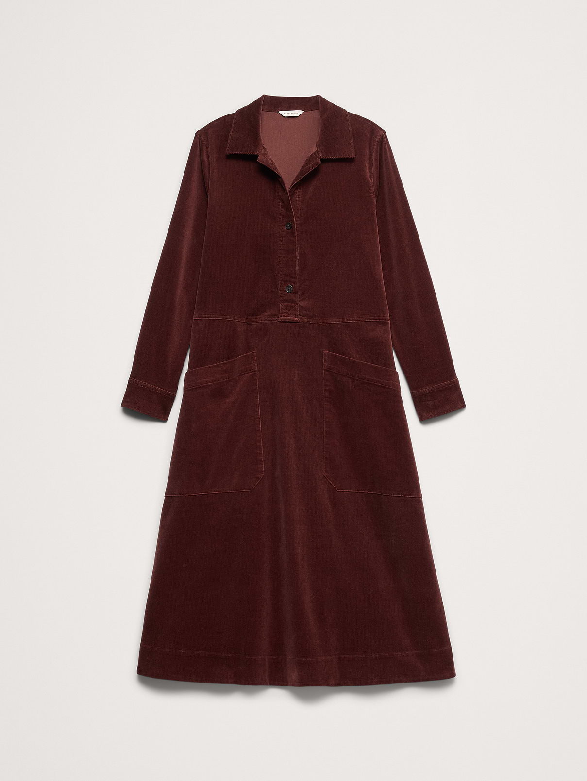 Image 5 of 7, Corduroy Pocket Shirt Dress