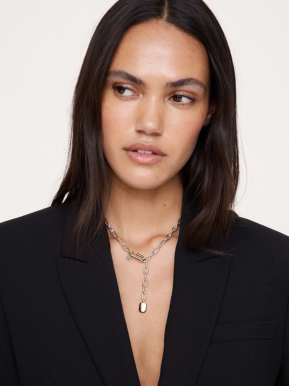 Two-Tone Link Necklace