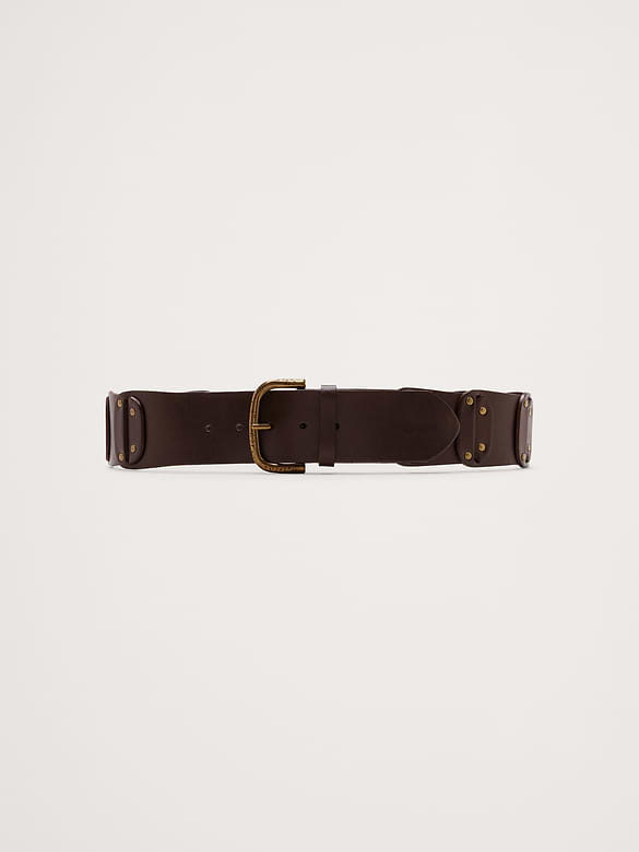 Leather Studded Belt