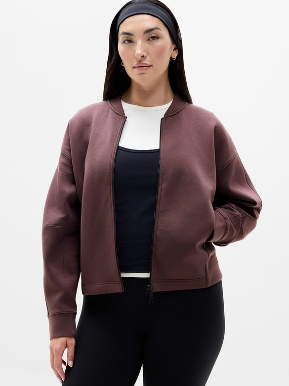 Form Knit Bomber Sweatshirt