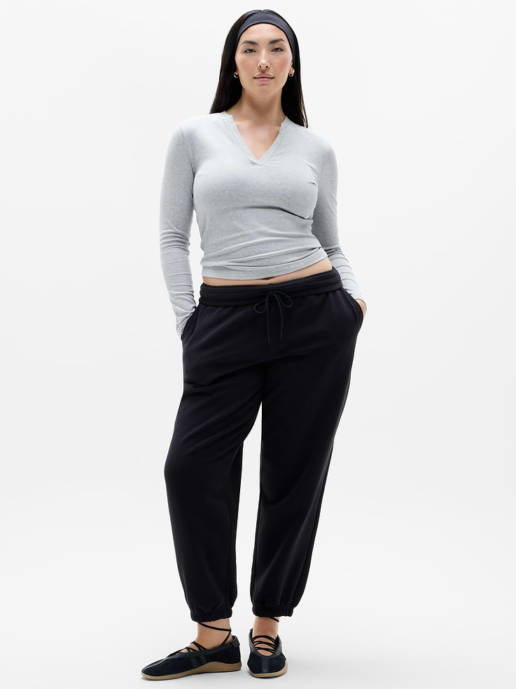 Image 2 of 7, Signature Rib V-Neck Top