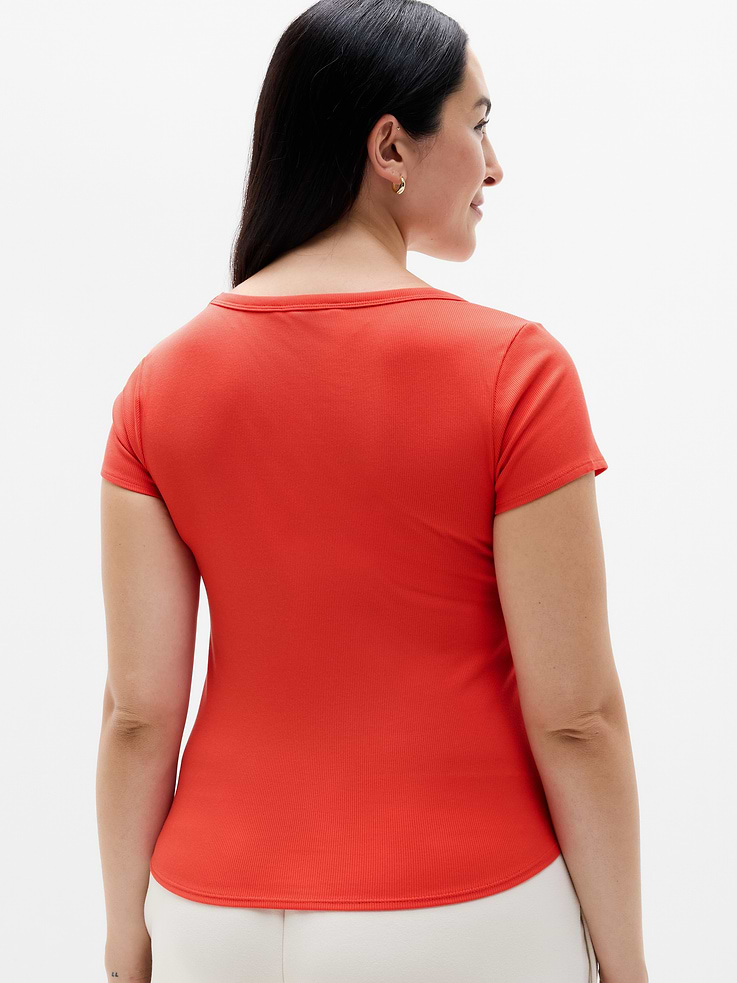 Image 3 of 5, Signature Rib Scoop Tee