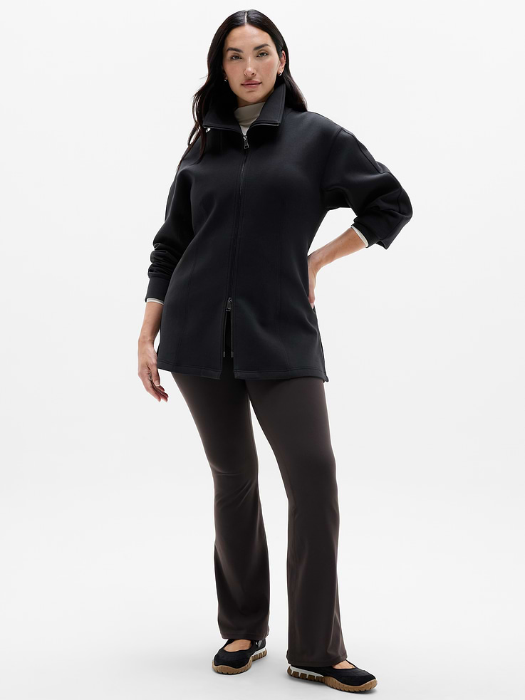 Image 4 of 5, Form Knit Seamed Full Zip