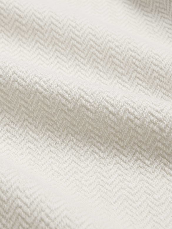Standard-Fit Knit Herringbone Shirt