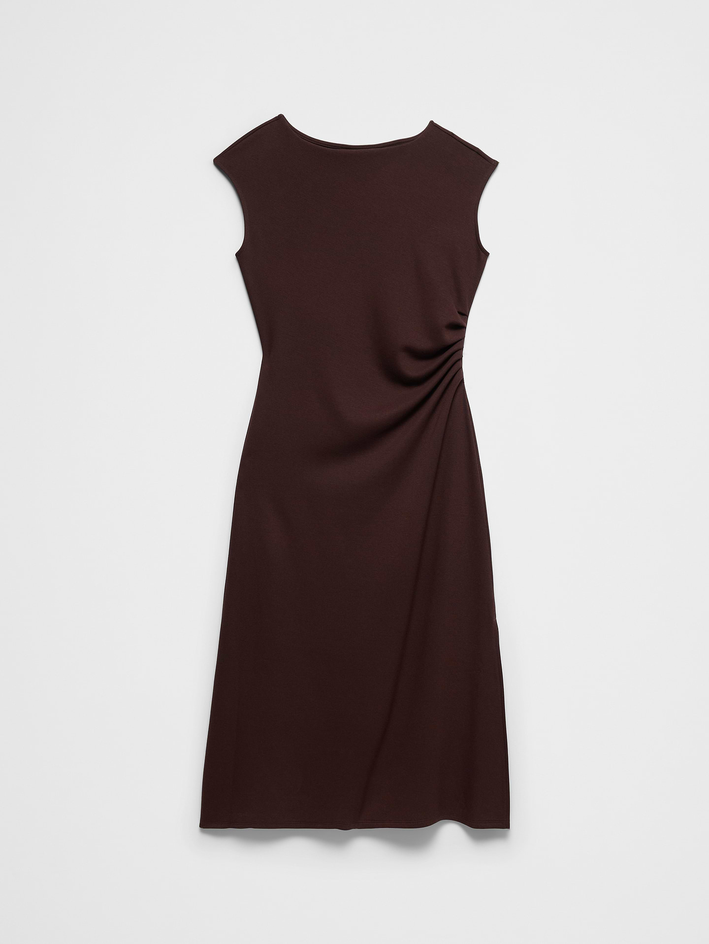 Image number 4 showing, Soft Touch Side-Shirred Midi Dress