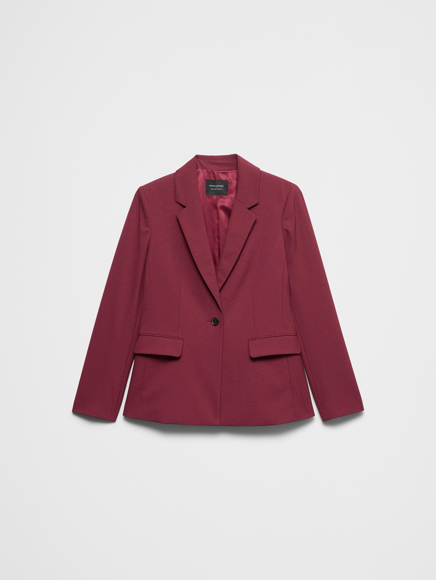 Image 4 of 8, Sculpted Stretch Long Blazer