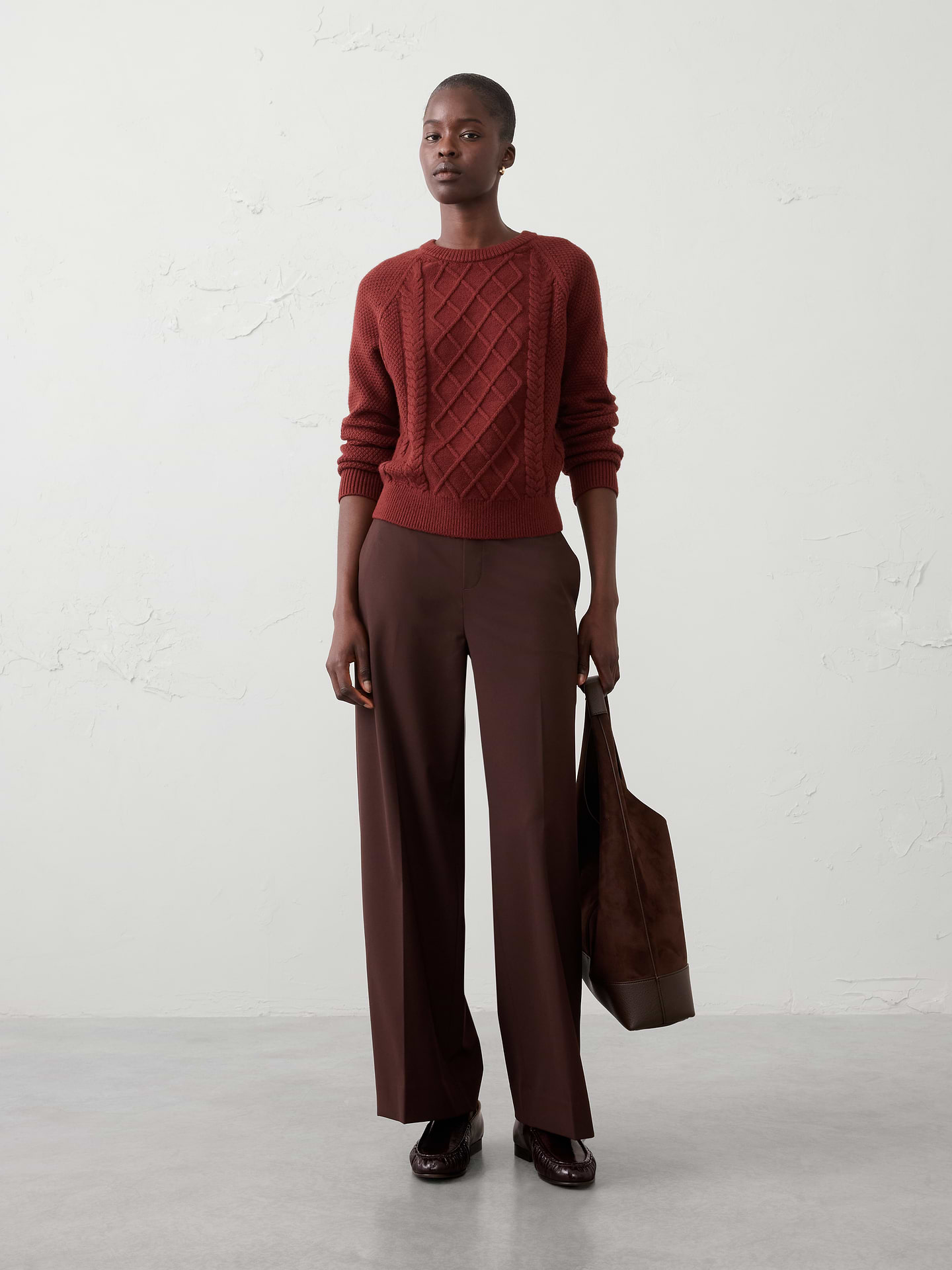 Image number 1 showing, Hayden Sculpted Stretch Wide-Leg High-Rise Pant