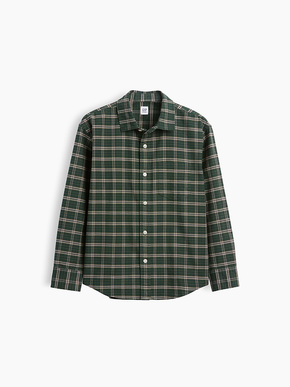 Kids Relaxed Plaid Oxford Shirt