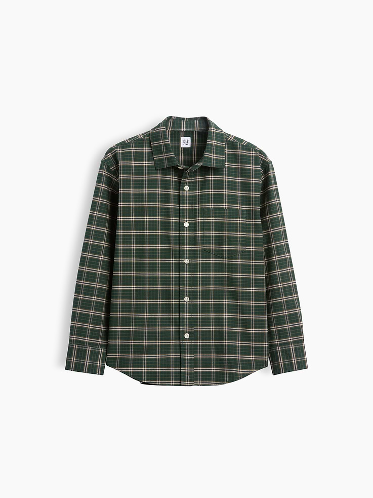 Image number 1 showing, Kids Relaxed Plaid Oxford Shirt