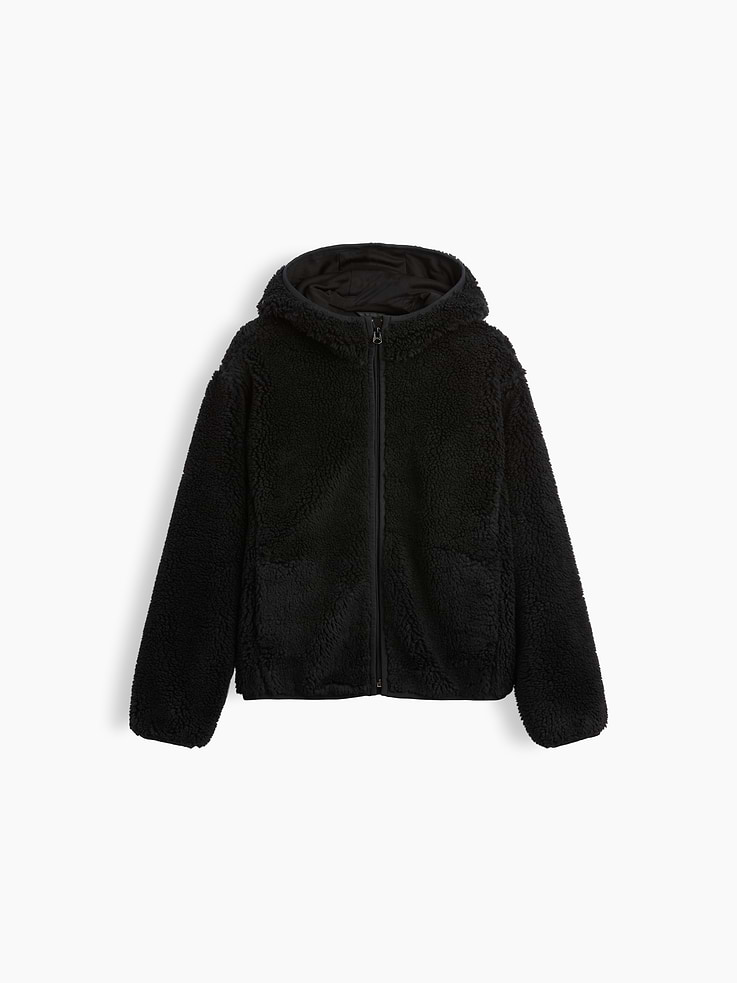Image number 1 showing, Kids Sherpa Hooded Zip Jacket